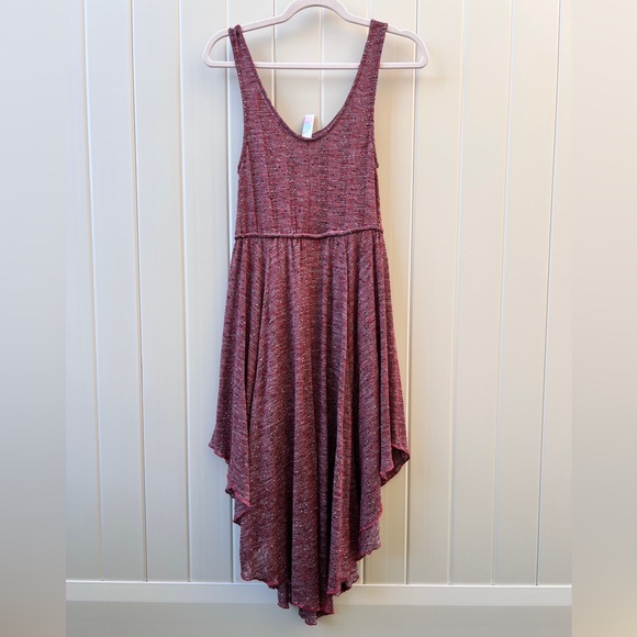 Free People Beach Red Sleeveless Starry Night Asymmetrical Dress Women’s Small - Picture 4 of 9